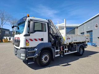 MAN TGS 2014 - 18.360 / FASSI F135 REMOTED CRANE / TIPPER / BIG AXLE / FULL-STEEL / DRUM BRAKES / 211690 KM / AIRCO / FRIDGE / AUTOMATIC / EURO-5 / 2014 obrazek 3