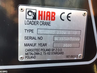 DAF FAN CF 340 Hiab 23 ton/meter laadkraan Welvaarts weighing system 2021 - N/A image 10