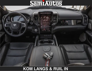 Dodge Ram Pick-Up 2024 - WIDE BODY | BLACK ON BLACK | PREMIUM EDITION | HUD | LUCHTVERING | PANO DAK | PASSAGIERS DISPLAY | BREDE WIELEN | afbeelding 3 miniatuur