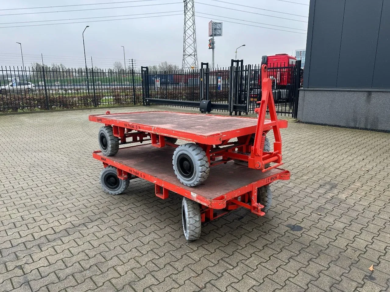 Mafi 2016 - stack of 2x double-steered and connectable heavy-duty trailers with 6000kg loading capacity, 9x available afbeelding 7