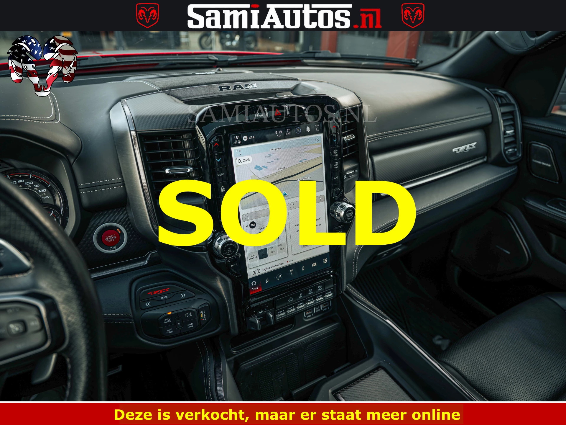 Dodge Ram Pick-Up 2023 - TRX HELLCAT | 6.2 V8 702PK | FLAME RED | BOM VOL | CARBON | RAMBAR | HUD | LPG | BEAD-LOCK WHEELS | immagine 79