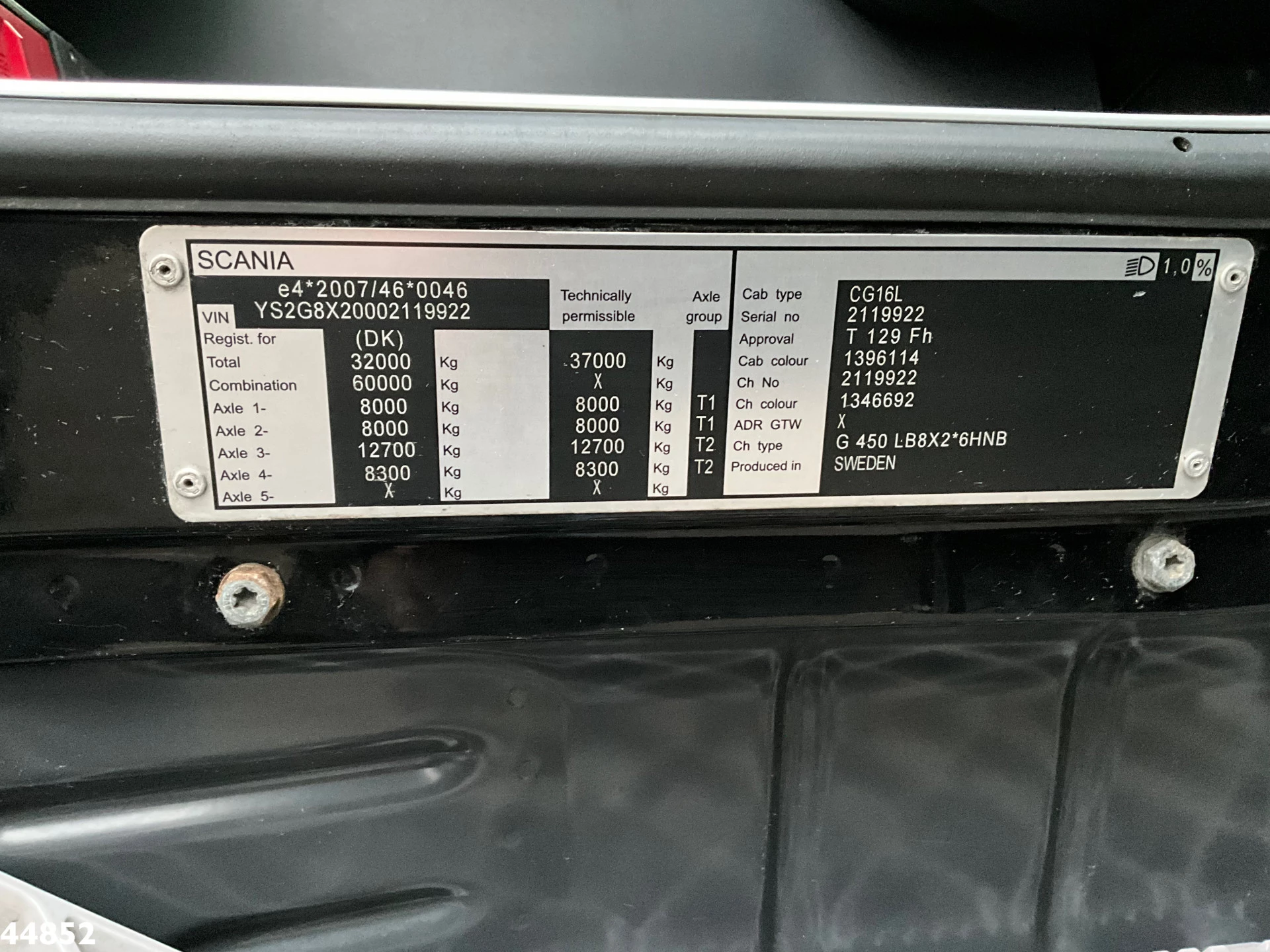 Scania G 2016 - 450 Euro 6 Hiab 28 Tonmeter laadkraan imagen 25