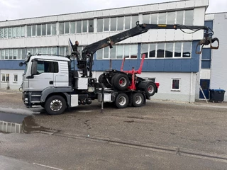MAN TGS 2012 - 33.480 6X4 + HIAB 251S.82 + TRAILER 2 AXLE KRAEMER image 2