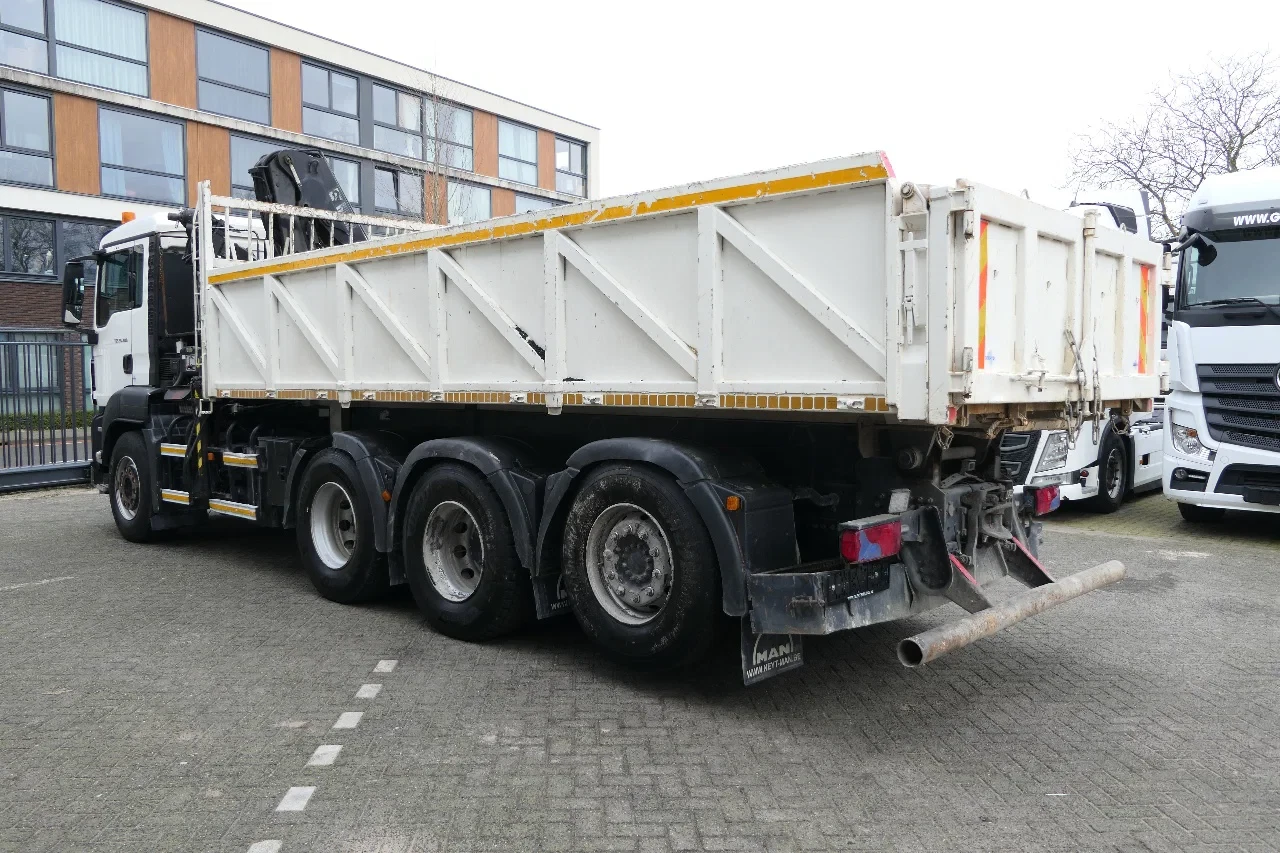 MAN TGS 2009 - 35.400 | 8X4 | HIAB 144 BS-3 DUO + Remote Control | 25Ton Tipper | 468407Km | 2009 | Euro4 | Belgium Truck Bild 7