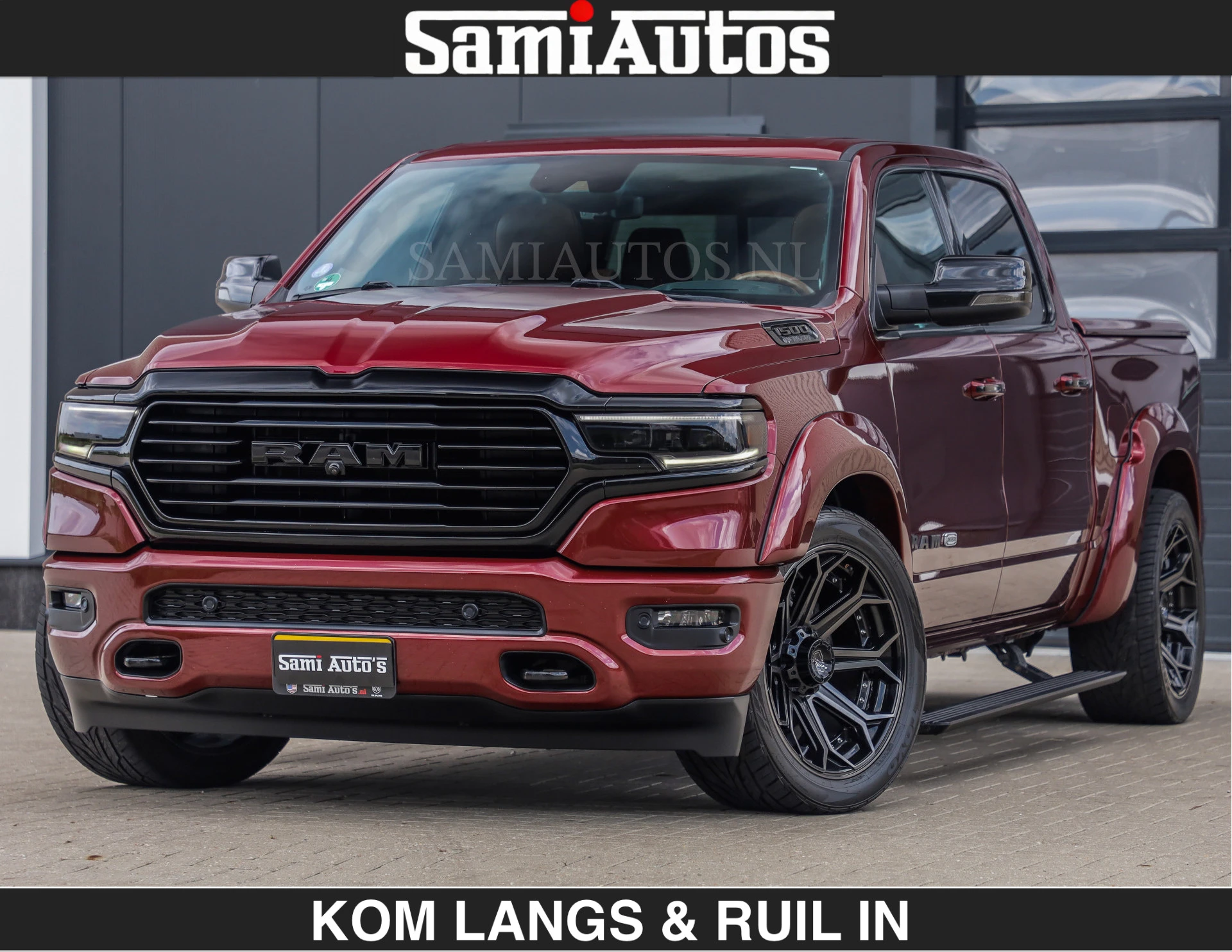 Dodge Ram Pick-Up 2021 - LONGHORN | WIDE BODY | 5.7 V8 | BREDE WIELEN | BOM VOL | HUD | BRUIN LEDER | LUCHTVERING | PANODAK | RONDOM CAMERA | OPEN UITLAAT KLEP | ALARM | afbeelding 1