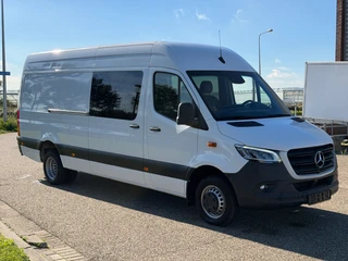 Mercedes-Benz Sprinter 2021 - 516CDI L3H2 Dubbelcabine Automaat Airco Apple-CarPlay EURO 6 + Oprijplaat afbeelding 3 miniatuur