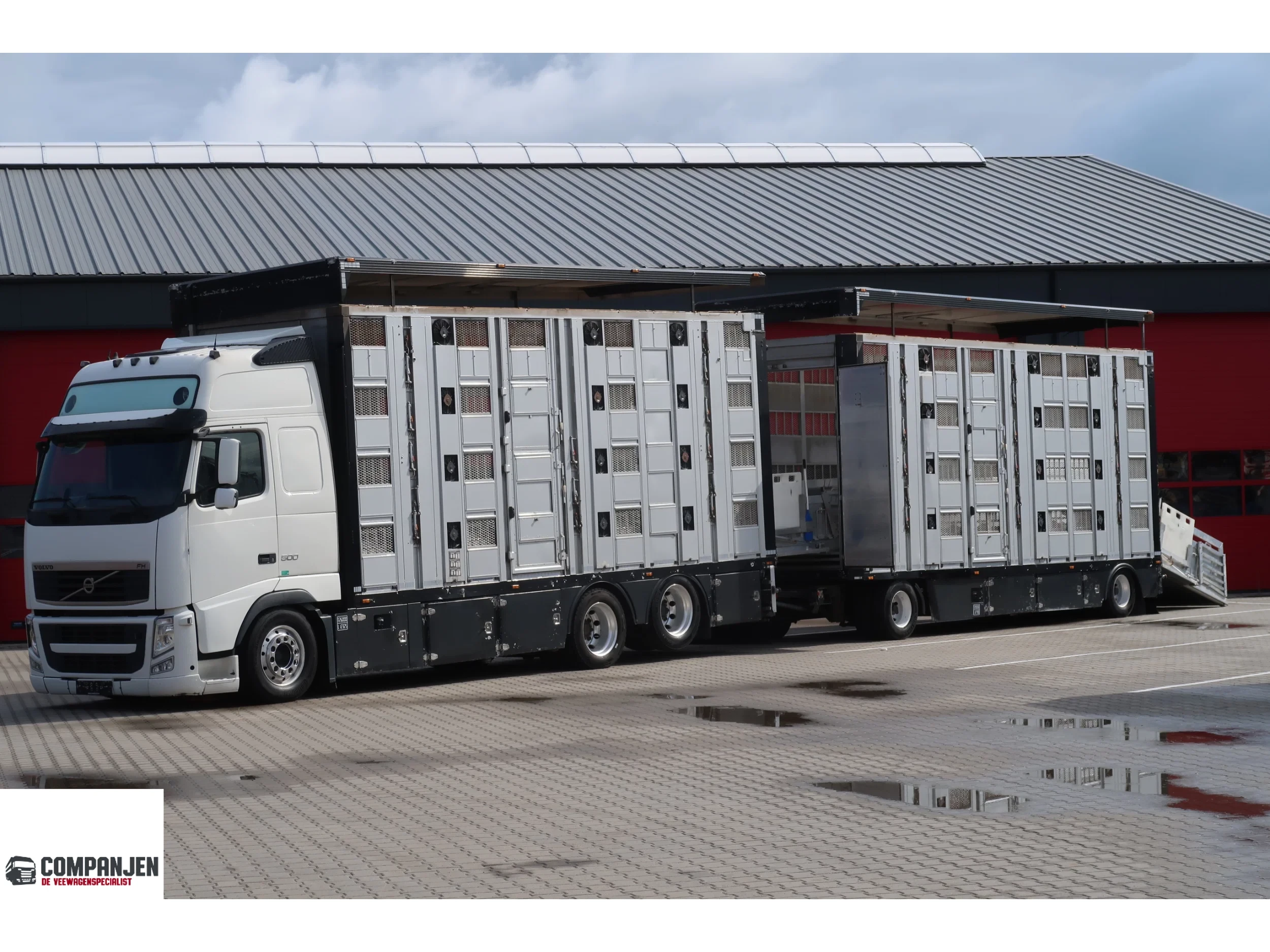 Volvo FH 2013 - 500 Complete with Trailer Menke-Janzen 2013 4 levels afbeelding 1
