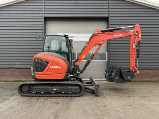 Kubota U56-5 minigraver NIEUW incl CW10 + 3 bakken 2025 afbeelding 2 miniatuur