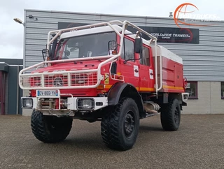 Unimog U 5000 Mercedes Benz -4x4 - (type 437.4) 4000 ltr -Lier, Winch -Feuerwehr Doppelkabine,Uberrollkafig - Camiva TT 4890