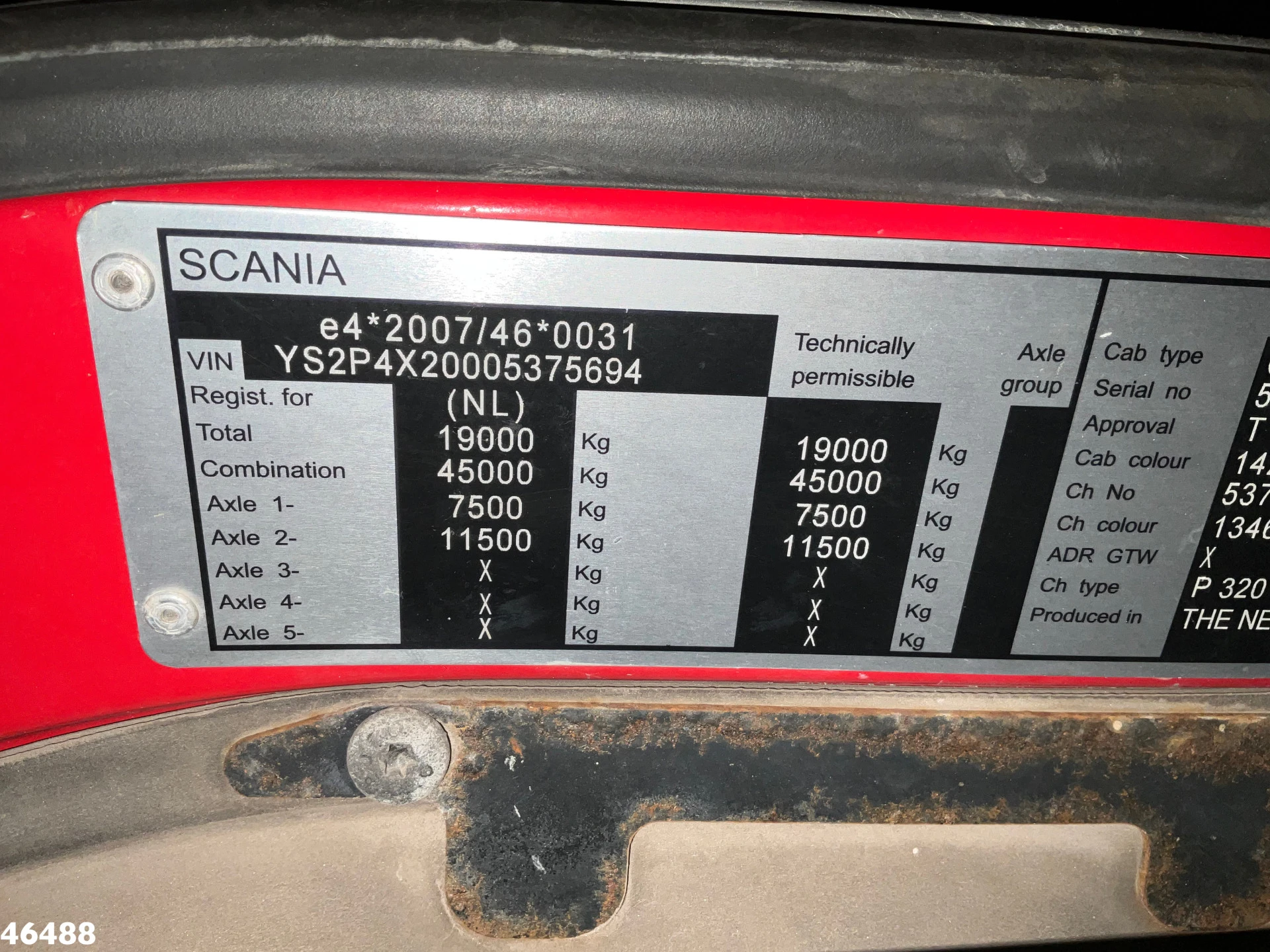 Scania P 2015 - 320 Euro 6 Hyvalift 14 Ton portaalarmsysteem afbeelding 23