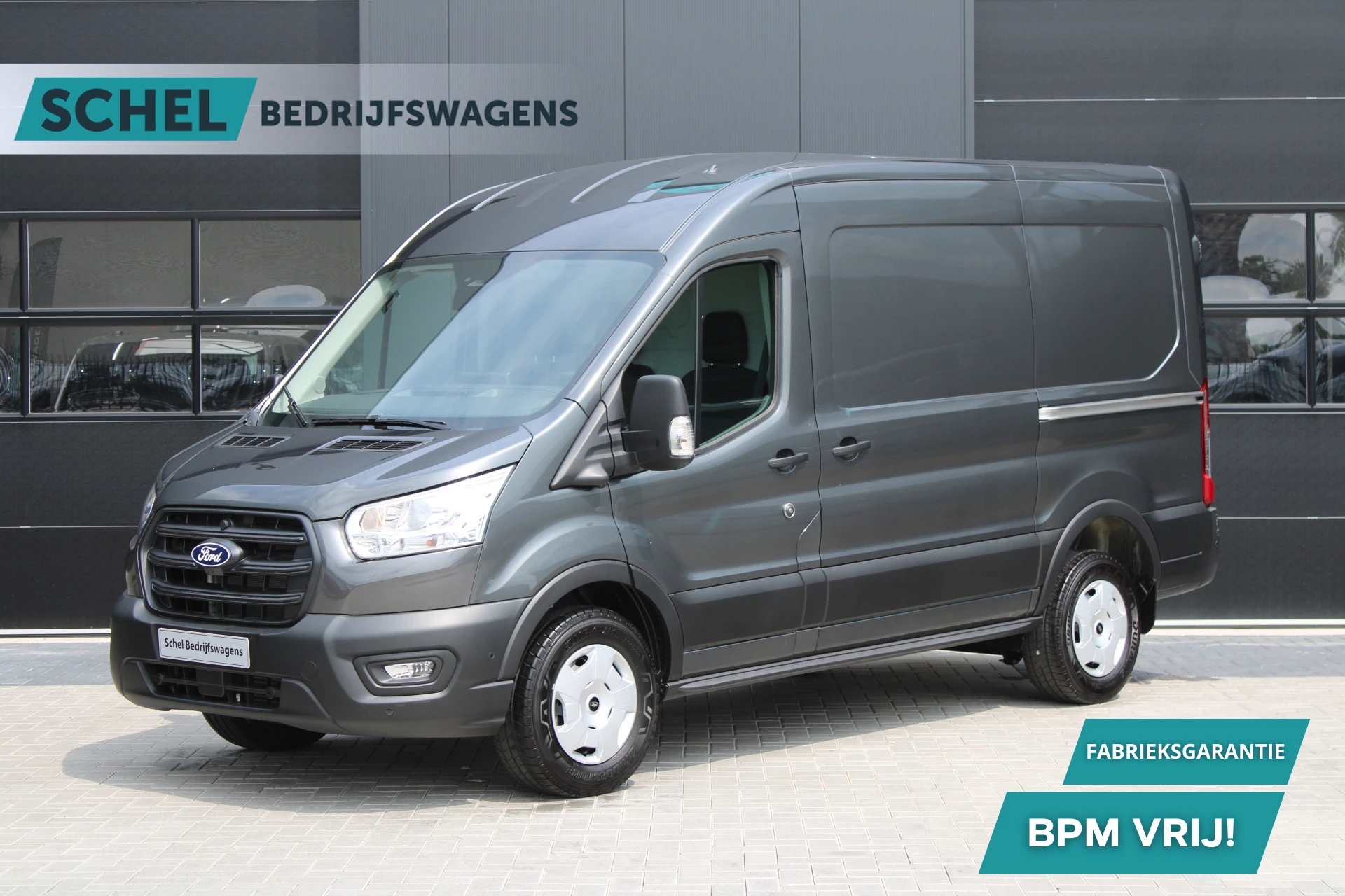 Ford Transit 2024 - 350 2.0 TDCI L2H2 Trend 130pk - Facelift - 2x Schuifdeur - Adaptive Cruise - Navigatie - Blind Spot - 360 Camera - Stoel - Stuurverwarming - Rijklaar afbeelding 1