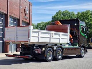 Scania S 2023 - 590S V8 NGS 6x4 - HIAB Multilift 24T + Box with Palfinger crane - Like new - Retarder - Full air - Leather obrazek 6