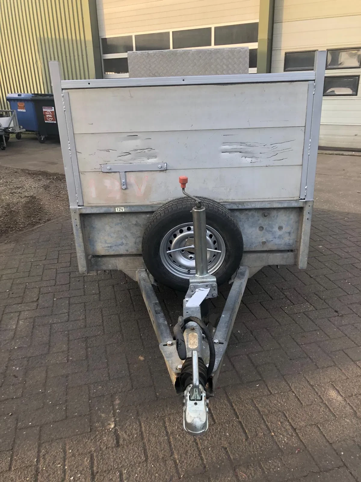 HAESAERTS 1985 - Enkel as Machinetransport met Oprijklep, 00-WPG-8 afbeelding 2