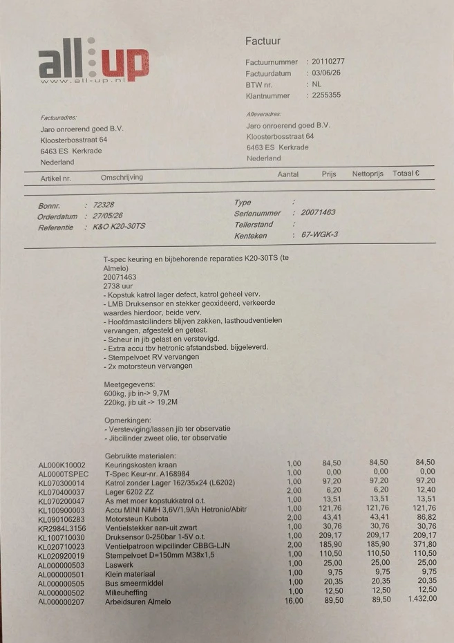 Klaas K20-30TS AANHANGER KRAAN 2007 afbeelding 25