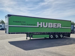 Berger 2015 - Ecotrail Tautliner 3 axle - SAF Axle - Pallet box - Steering axle rear afbeelding 3 miniatuur