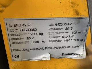 Jungheinrich EFG 425K 2016 - N/A imagen 7
