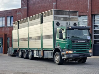 Scania P 2004 - P114-340 8x2*6 - Livestock 1 deck / Cattle - 3x steering axle - Manual gearbox te koop