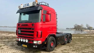 Scania R 1999 - R144-460 V8 Showtruck | origineel NL | handgeschakeld | voorloper | te koop