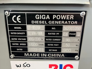 Giga power LT-W50-GF 62.5 kVA silent set 2023 - N/A zdjecie 11