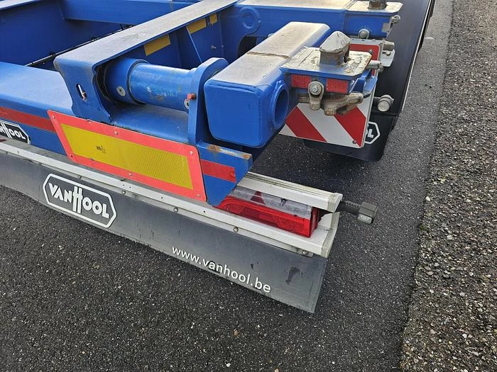 Van Hool A2C001 container CHASSIS -55 foot - 2 X 20 FOOT 45 ft 40 ft. -BPW DISC.-steering axle- 2 pieces -financiering mogelijk 2020 image 28