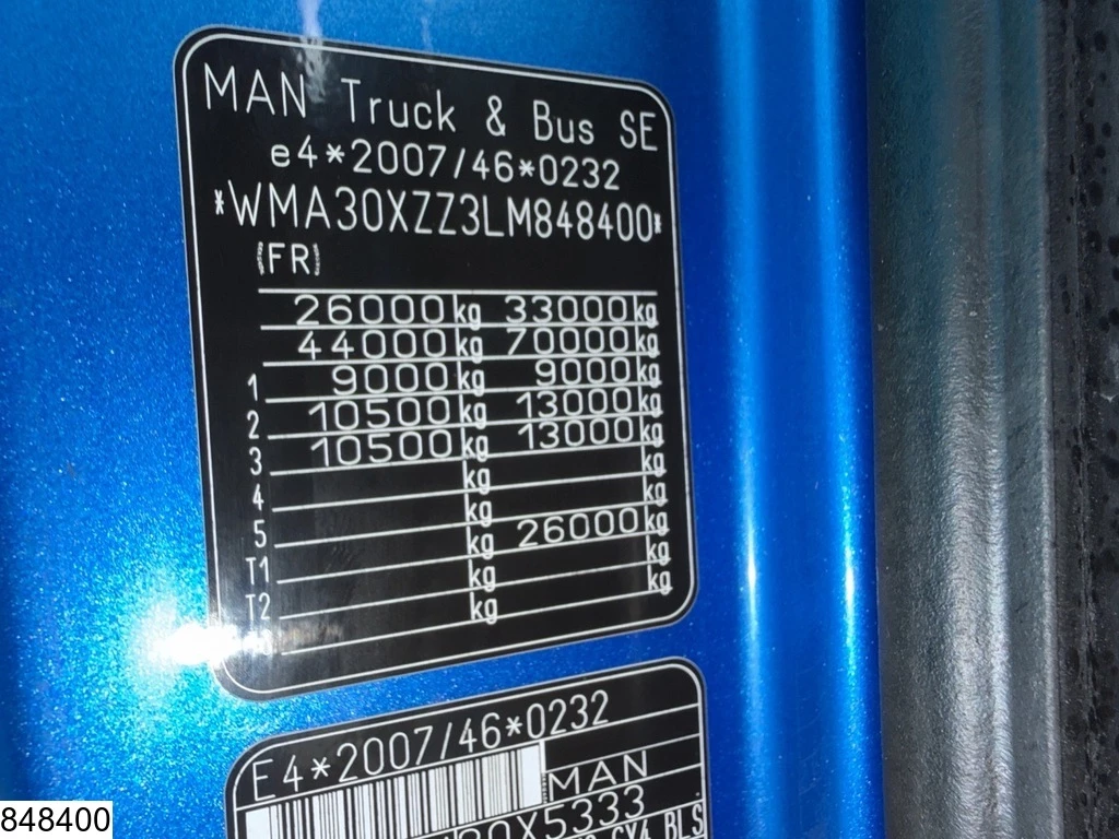 MAN TGX 2020 - 26 510 6x4, EURO 6d, Retarder, PTO, 70.000KG image 7