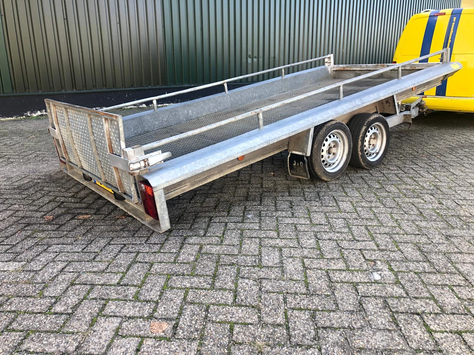 Weijer WAK-M 2009 - Machinetransporter Kipper met klep 3.000 kg. WZ-HX-21 image 1
