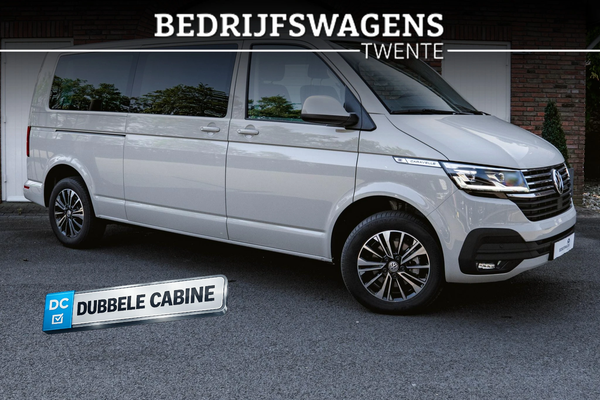 Volkswagen Transporter 2024 - T6.1 150PK DSG CARAVELLE DUB/CAB LED NAVI afbeelding 1