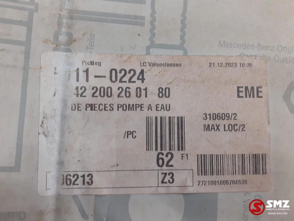Mercedes-Benz - waterpomp OM501LA Mercedes immagine 5