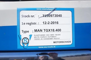 MAN TGX 2016 - TGX18.400 / AUTOMATIC / DOUBLE TANK / ENGINE PROBLEMS / EURO-6 / 2016 zdjecie 22