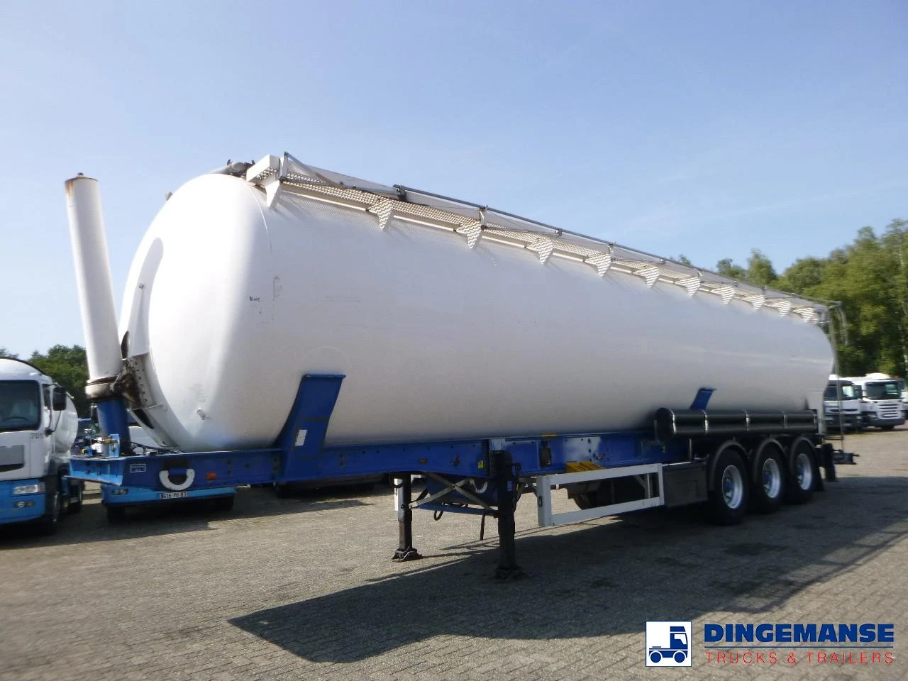 Feldbinder Powder tank alu 63 m3 / 1 comp (tipping) 2002 imagen 1