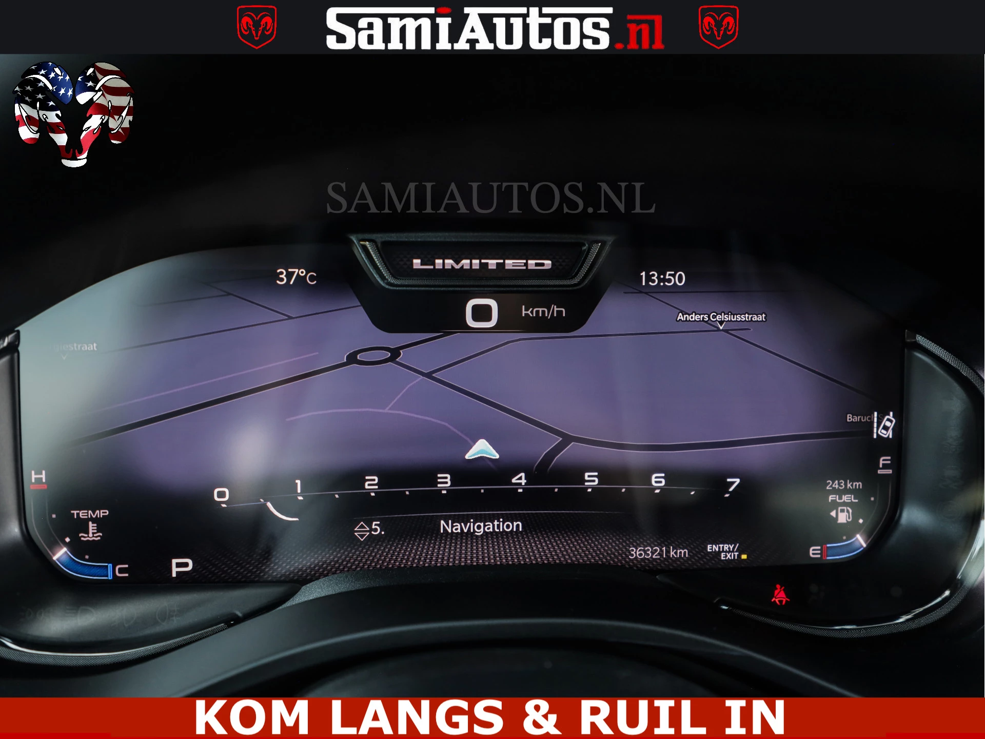 Dodge Ram Pick-Up 2024 - LIMITED HULK | 5.7 V8 402PK HEMI | RAM VOL | HUD | LUCHTVERING | PANO | MWK KLEP | DC | 5 PERS | afbeelding 91