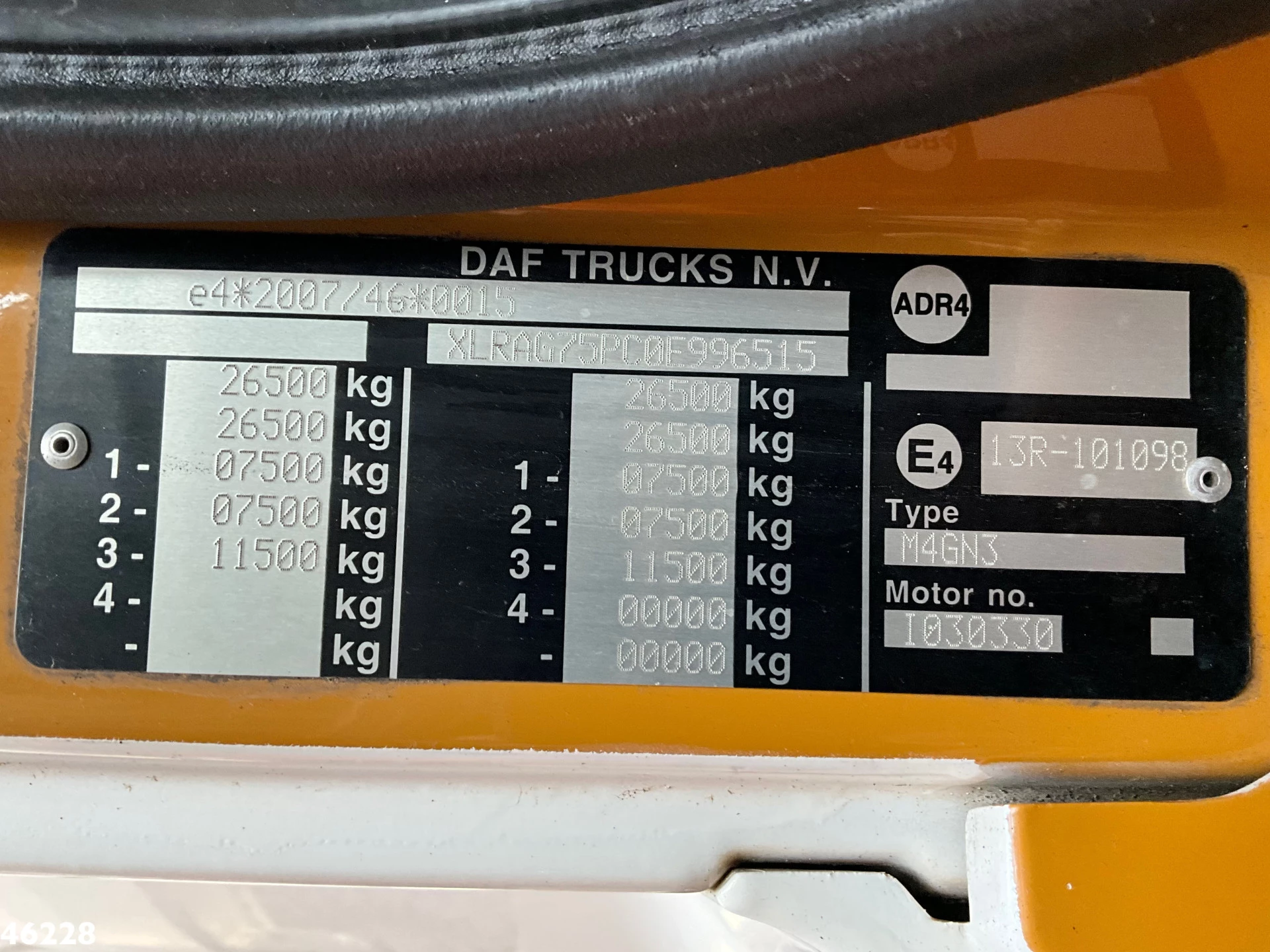 DAF FAG 75 CF 250 Haller 20m³ Manual gearbox 2013 obrázek 24