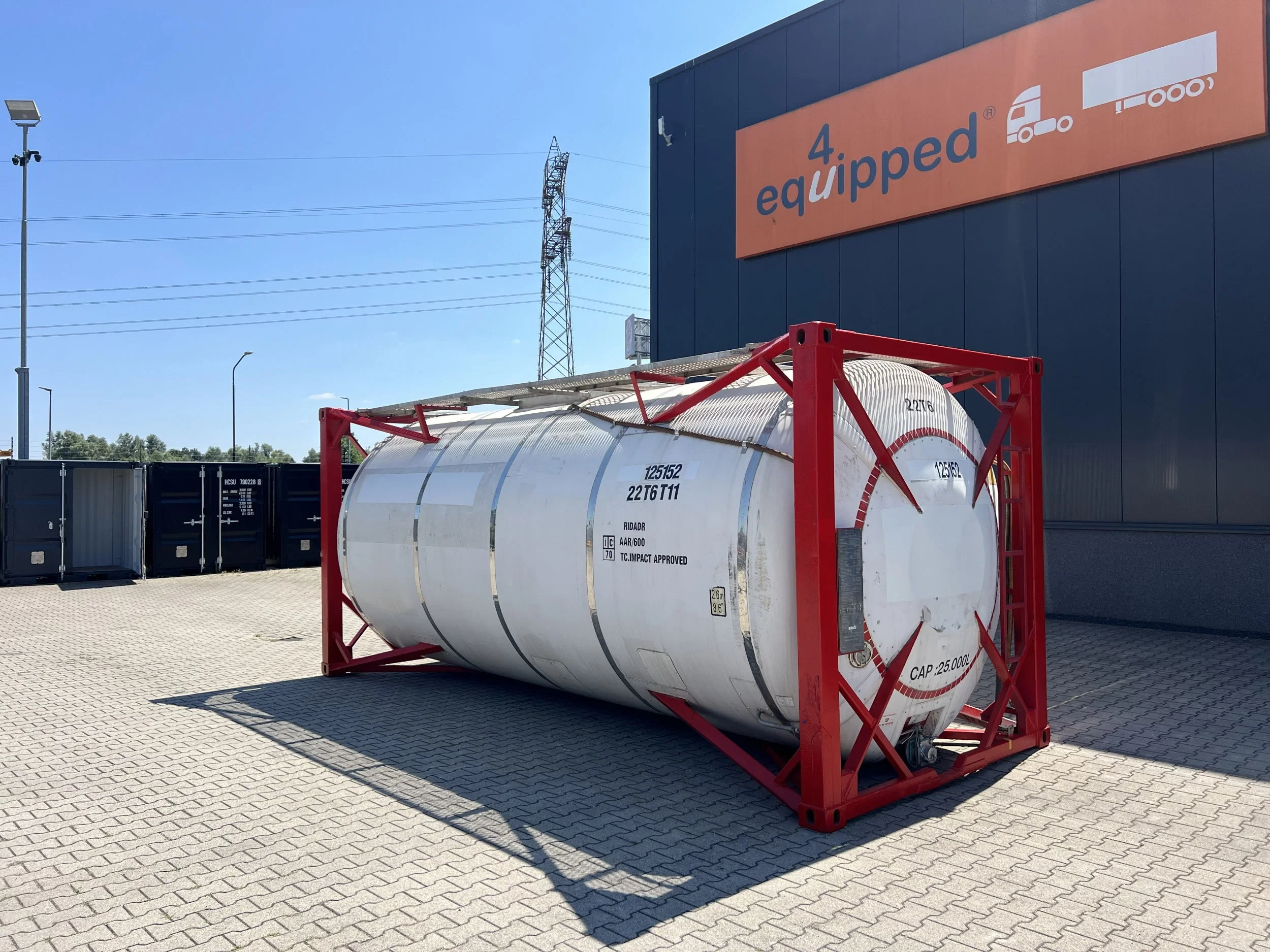 Yorkshire Marine Containers 1999 - 25.000L Tankcontainer, 1 comp., IMO-1, ISO 22T6 T11, 2,5Y + CSC-inspection till 12/27 afbeelding 3