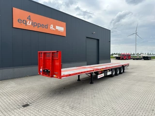 KAESSBOHRER N/A 2026 - new and unused Heavy-Duty flatbed / 690cm extendable / steering axle / lift axle / twistlocks / timberstakes / NL-trailer / APK: 04-2027 imagem 2