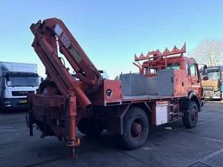 Mercedes-Benz 1922 1988 - AK 4x4 V6 WITH ONLY 128.500 KM!! AND HMF 1003K2 CRANE (MANUAL GEARBOX / FULL STEEL SUSPENSION / REDUCTION AXLE / P.T.O. / ETC.) obrazek 3