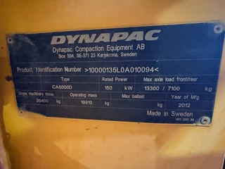 Dynapac N/A 2012 - CA6000D obrazek 7