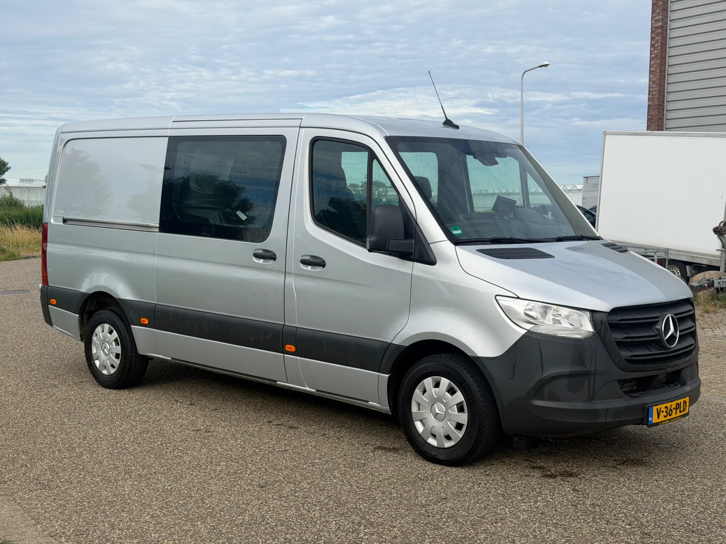 Mercedes-Benz Sprinter 2023 - 319CDI L2H1 Dubbelcabine Automaat Airco 3500KG Trekhaak image 3