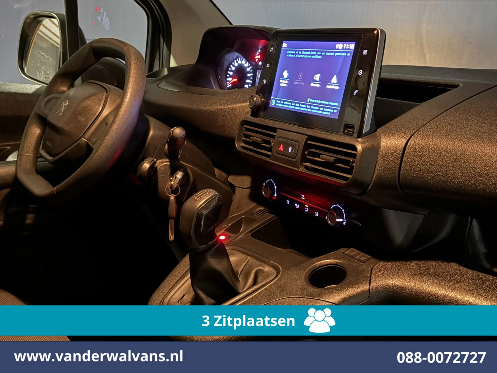 Peugeot Partner 2020 - 1.5 BlueHDI 102pk L2H1 Euro6 Airco | 3-Zits | Apple Carplay | Camera | Cruisecontrol | Trekhaak zdjęcie 13