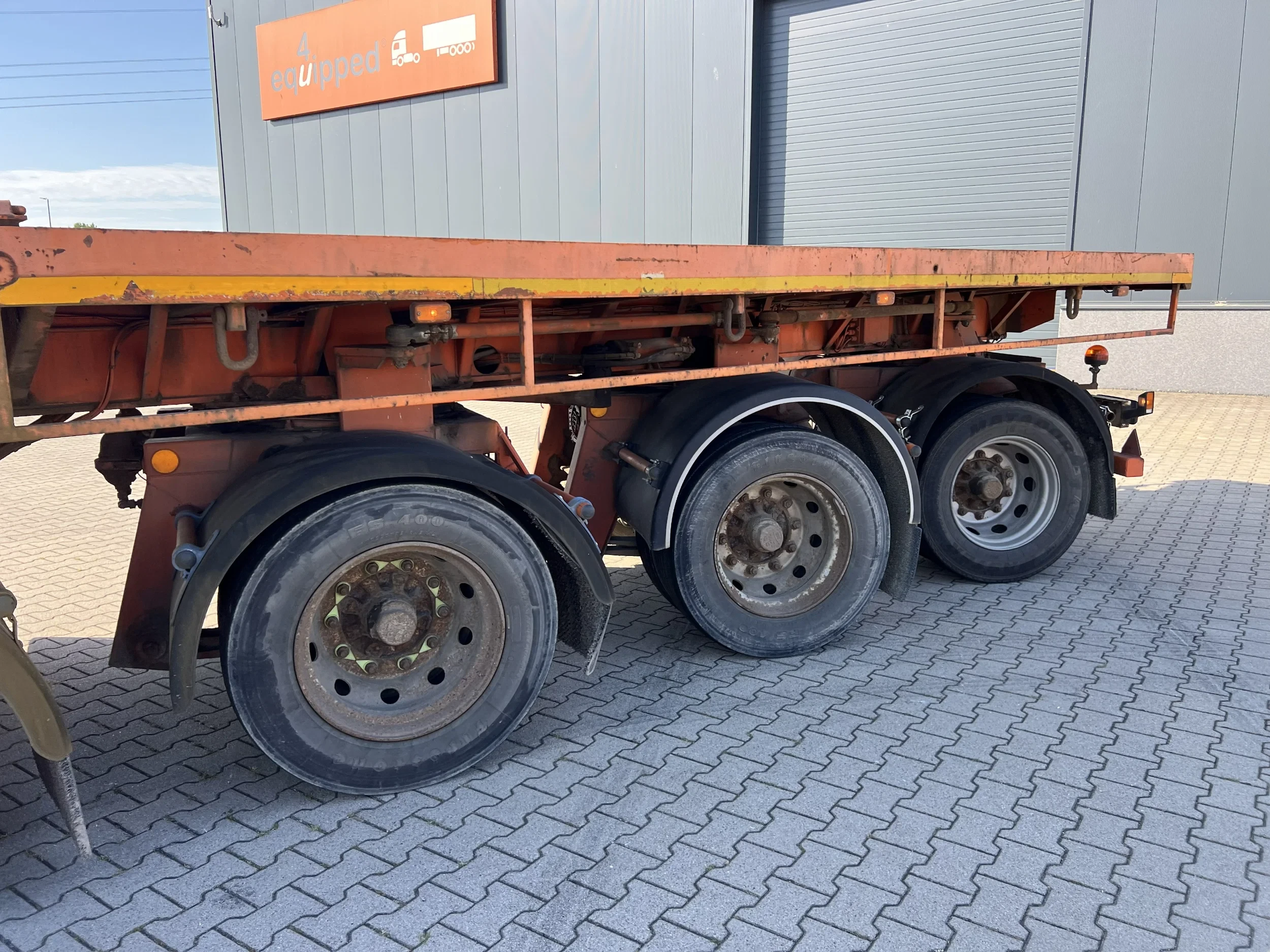 Nooteboom 1999 - OVB-73-04, 73 tons Ballast trailer, 4 axles, 3 hydraulic steering axles afbeelding 6