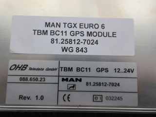 MAN TGX - 81.25812-7024 TBM BC11 GPS MODULE EURO 6 obrázek 2 náhled