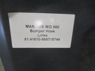 MAN TGS - 81.41610-5687/5749 BUMPER HOEK LINKS EURO 6 afbeelding 2 miniatuur