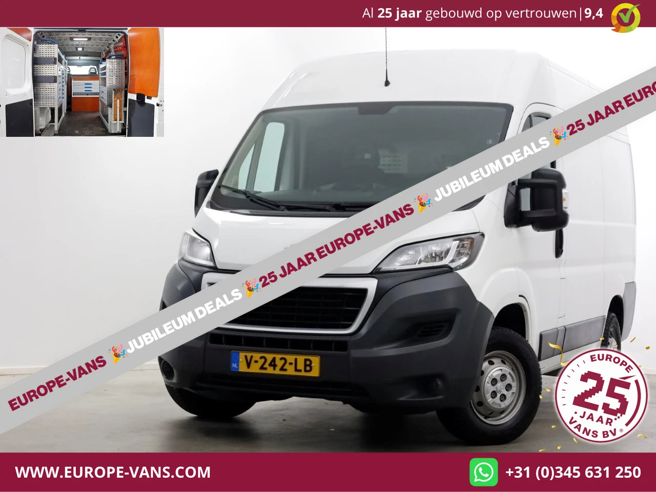 Peugeot Boxer 2018 - 2.0 BlueHDI 130pk E6 L1H2 Premium Navi/Camera/Inrichting 01-2018 afbeelding 1