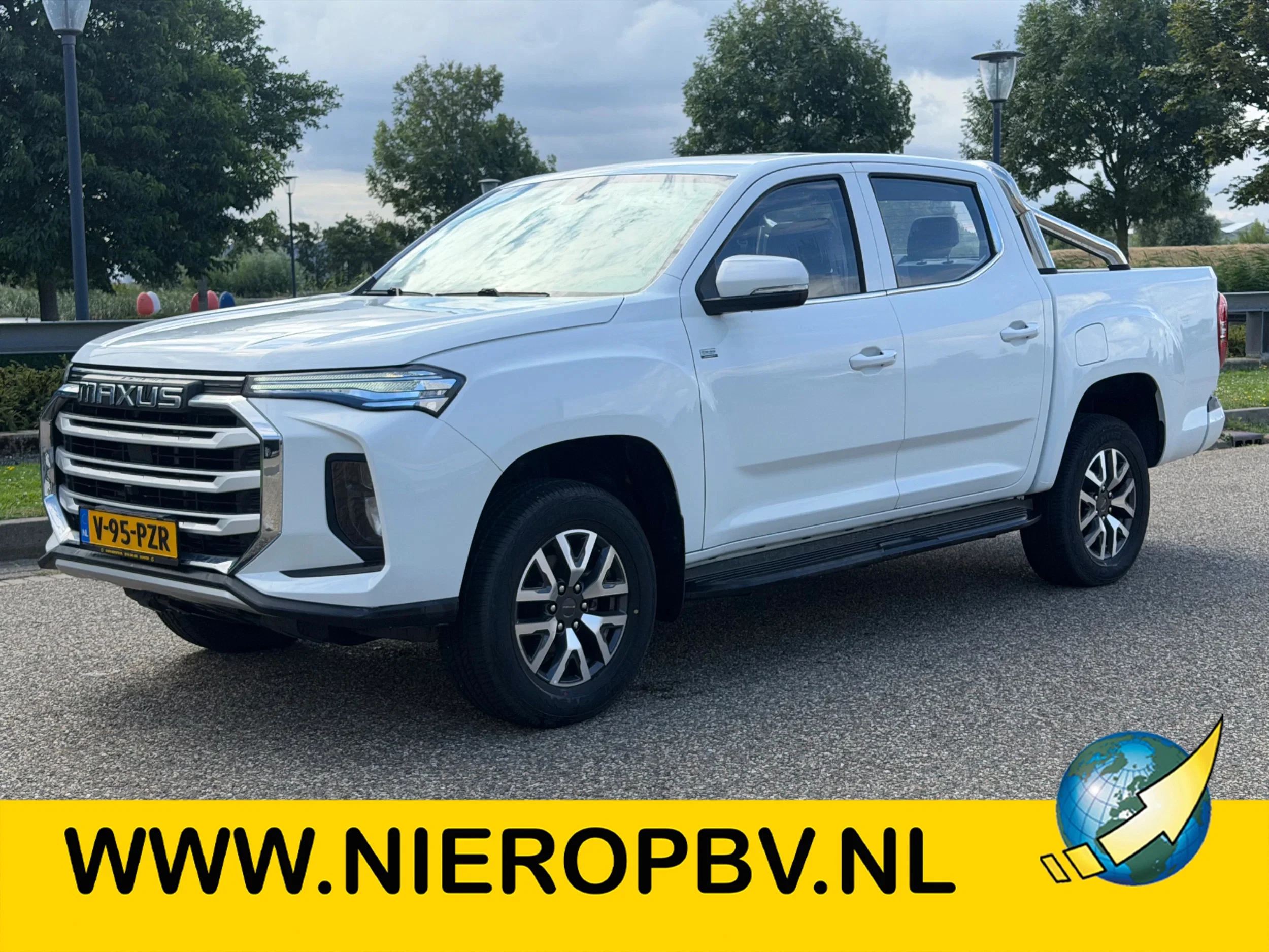 Maxus T90 EV 2026 - Pick-up 89kWh WLTP 470KM Dubbelcabine Grijs Kenteken Automaat Airco CarPlay NIEUW afbeelding 1