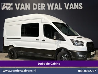 Ford Transit 2020 - 2.0 TDCI 131pk L3H3 Dubbele Cabine Euro6 Inrichting Airco | 6-Zits | Camera | Apple Carplay | Xenon afbeelding 1 miniatuur