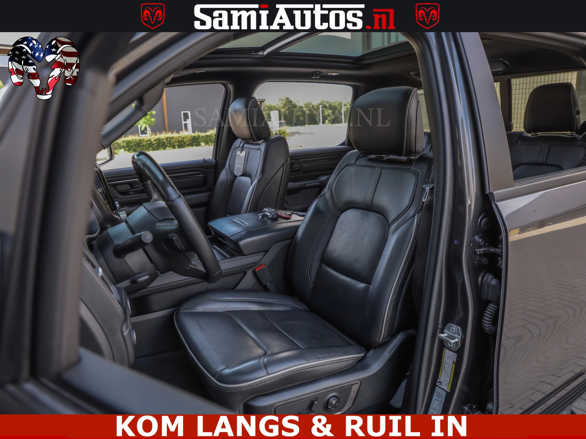 Dodge Ram Pick-Up 2023 - LIMITED NIGHT 5.7 V8 402PK | HUD | 4PL WHEELS | LUCHTVERING |OPEN UILAAT KLEP | BOM VOL | GRANITE CRYSTAL | DC | immagine 28