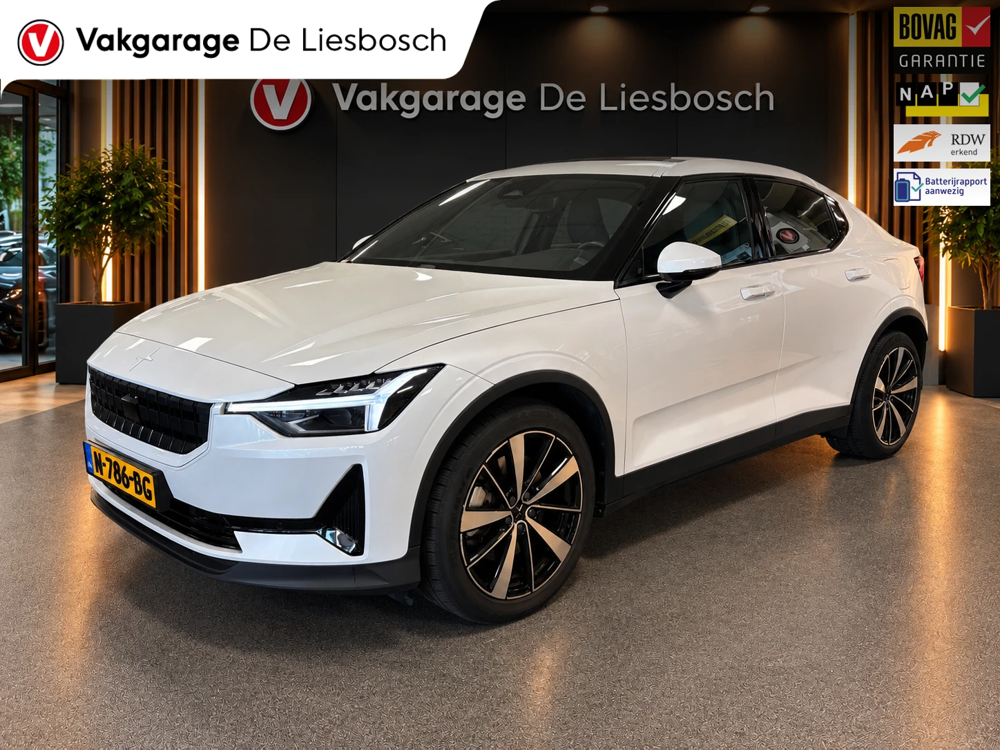 Polestar 2 2021 - Long Range Single Motor 78 kWh/pano/trekhaak/harman kardon/memory afbeelding 1