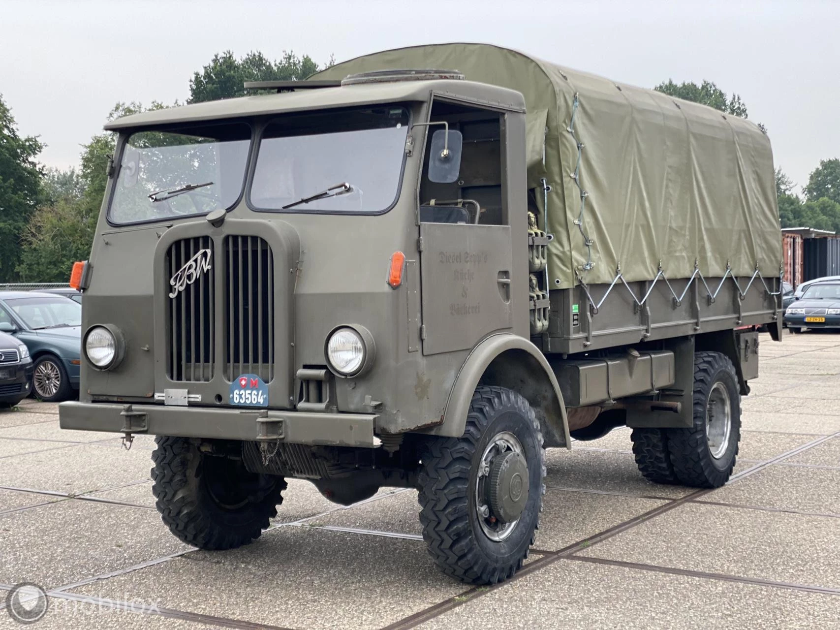 FBW AX 40 1954 - 4x4 1954 Sauer Berna afbeelding 1