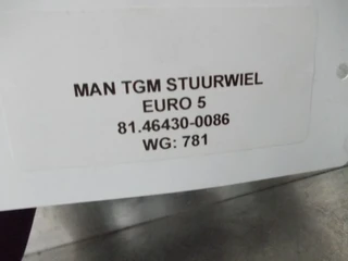 MAN TGM - 81.46430-0086 STUURWIEL EURO 5 afbeelding 3 miniatuur