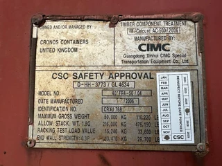 CIMC N/A 2006 - 40FT FLATRACK FLUSH FOLDING / CSC: 10/2027 / 10x available bild 13