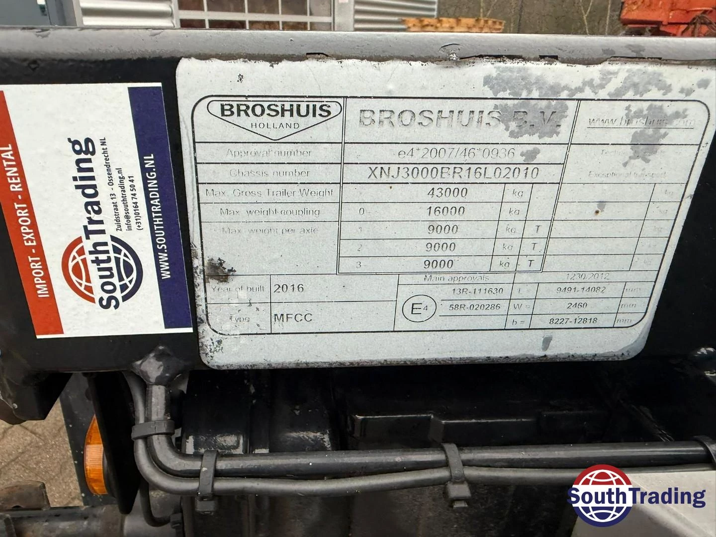 Broshuis 3UCC-39/45 FLN 2016 изображение 5